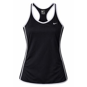 Nike Performance Black White Trim Racerback Tank Top Women's M